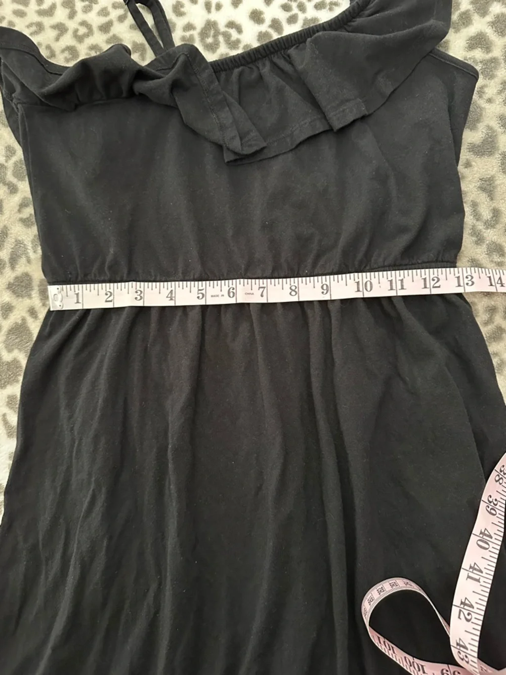 Old Navy Girls One Shoulder Elastic Waist Summer Dress in Black Size XL 14